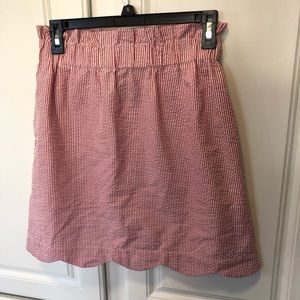 Lauren James Seersucker Scallop Skirt